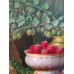 Картина "Натюрморт с рушником и ягодами"